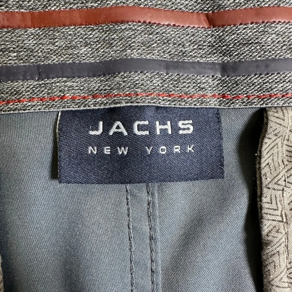 Jachs New York Performance Mens 36 Slate Gray Shorts 1563023